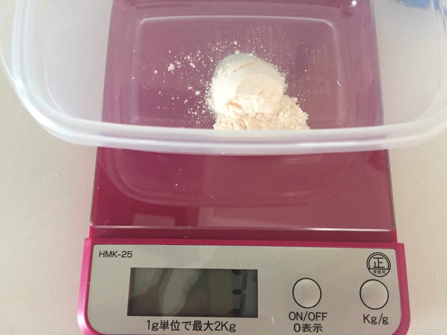 摺り切り一杯で3gとなっていました。