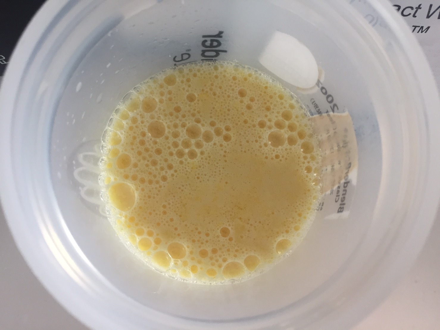 水を注いだ直後の様子