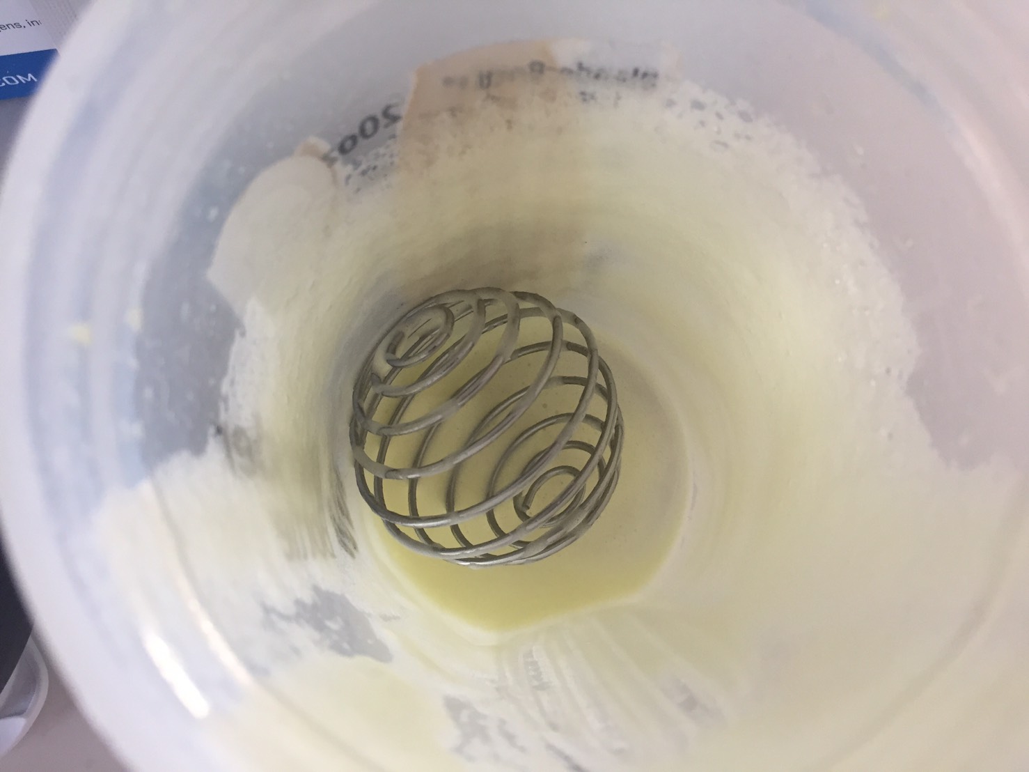 飲み終えた様子。泡が残りました。