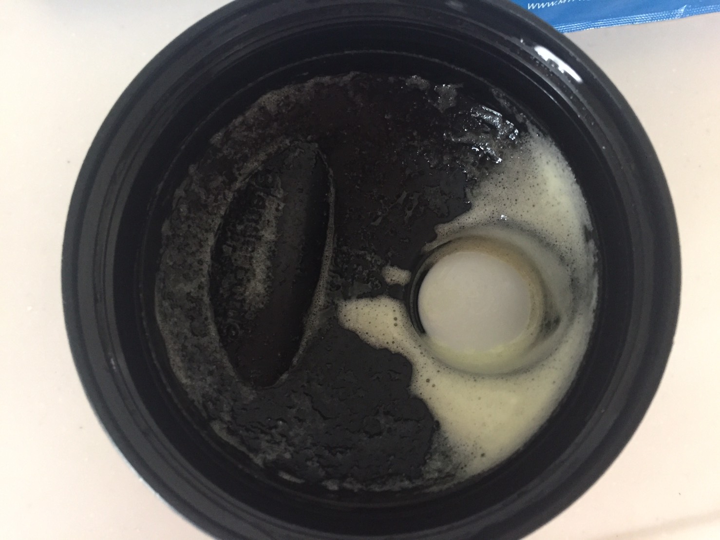 飲み終えた蓋の様子