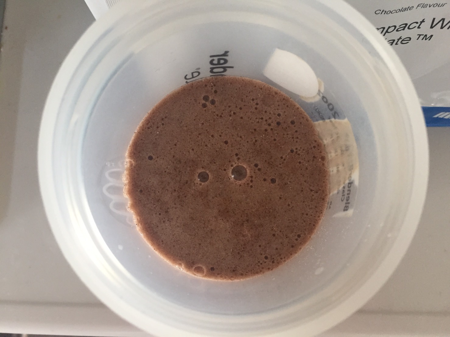 水を注いだ直後の様子