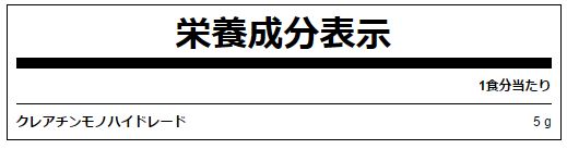 クレアチン一水和物粉末の内容量