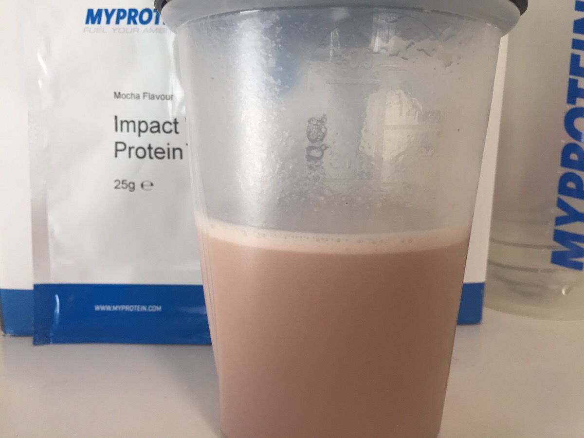 Mocha(モカ味)を横から撮影した様子
