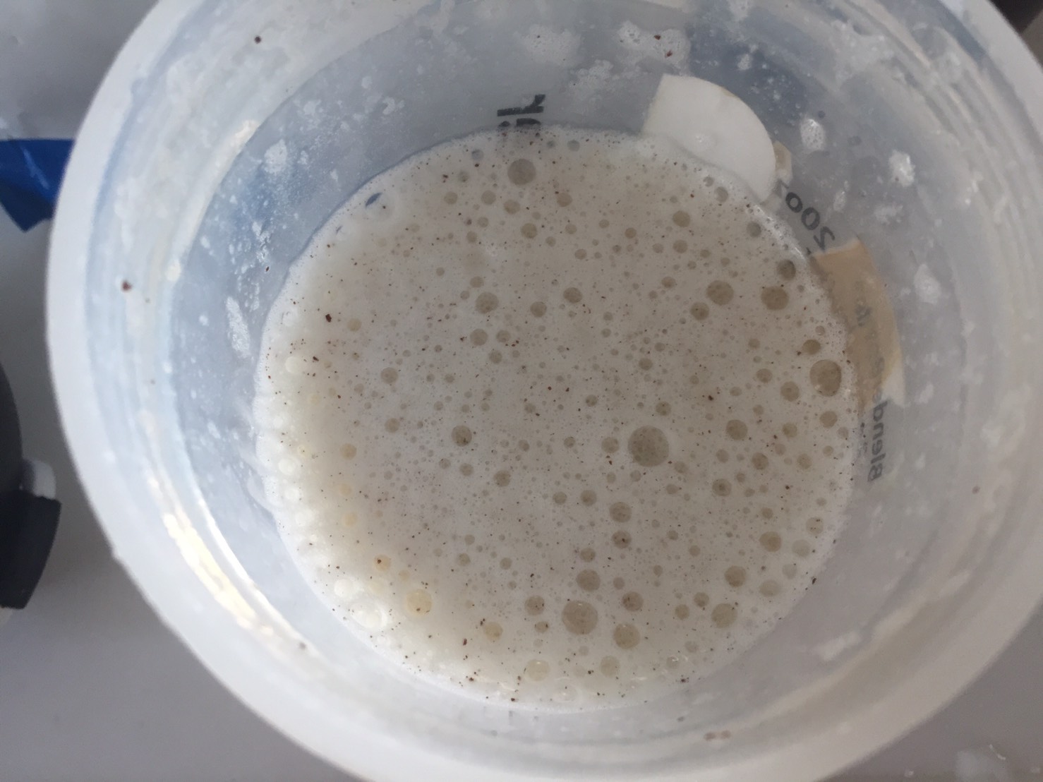 Stracciatella(ストラッチャテッラ味)を溶かした様子
