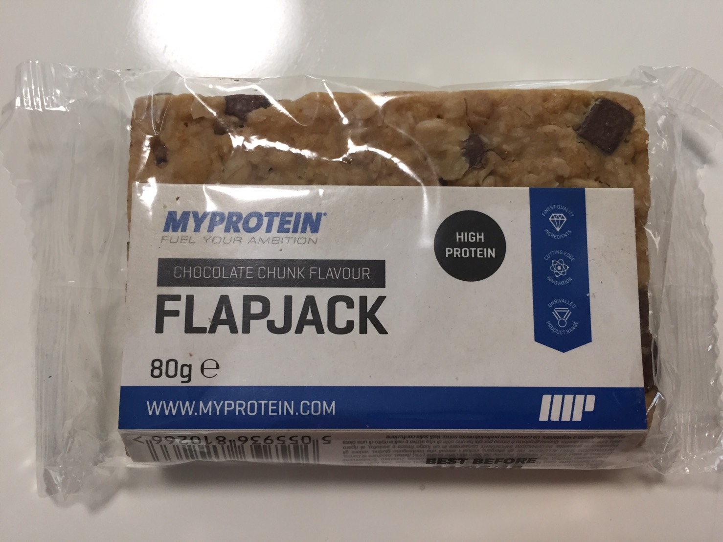 CHOCOLATE CHUNK FLAVOUR(チョコレートチャンク味)の成分表