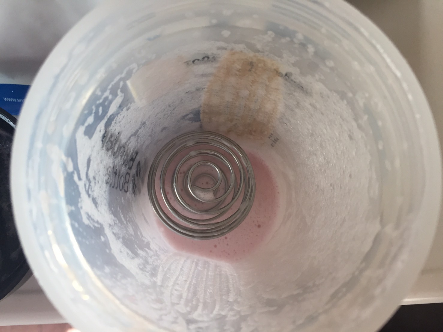 Raspberry Flavour(ラズベリー味)を飲み終えた様子