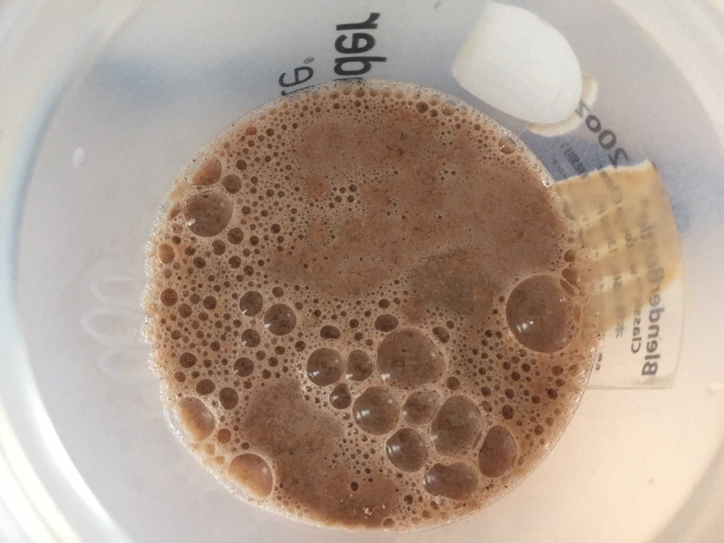Chocolate Mint Flavour(チョコレートミント味)に水を注いだ様子