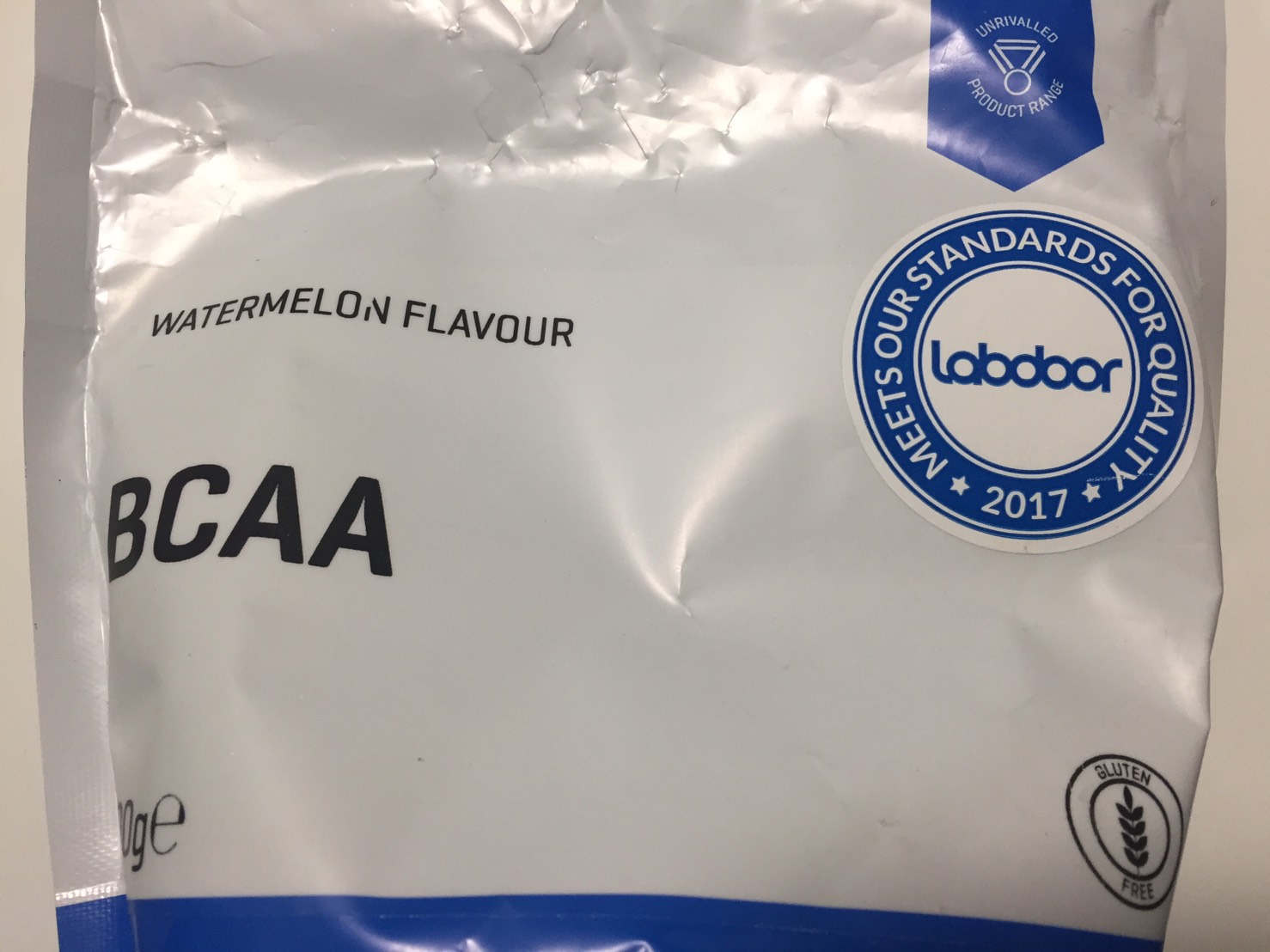 BCAA「ウォーターメロン(スイカ)味(WATERMELON FLAVOUR)」の成分表