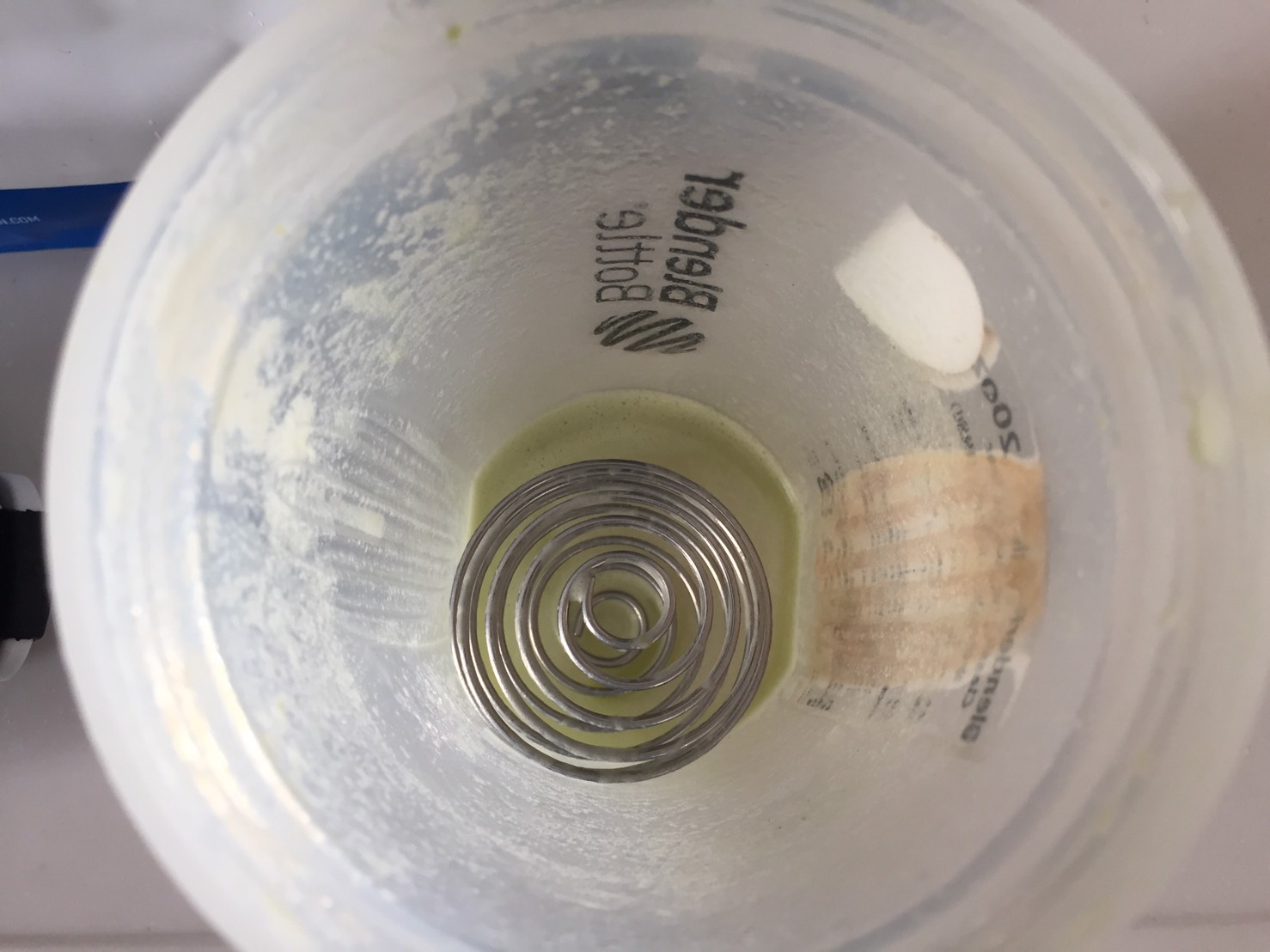 【WPC】Impactホエイプロテイン「Matcha Flavour(抹茶味)」を飲み終えた様子