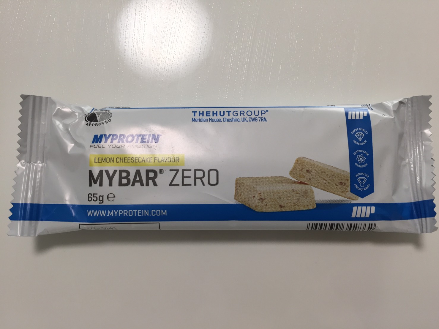 MY BAR ZERO(マイバー・ゼロ)「LEMON CHEESECAKE FLAVOUR(レモンチーズケーキ味)」の成分表