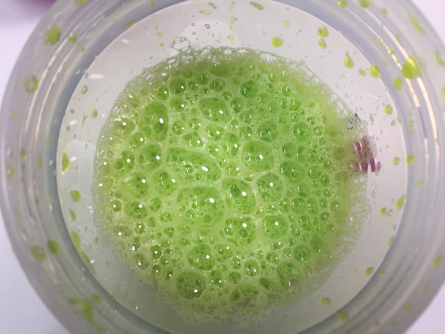 MYPRE(マイプレ)「Lemon&Lime Flavour(レモン&ライム味)」をシェイクした直後の様子