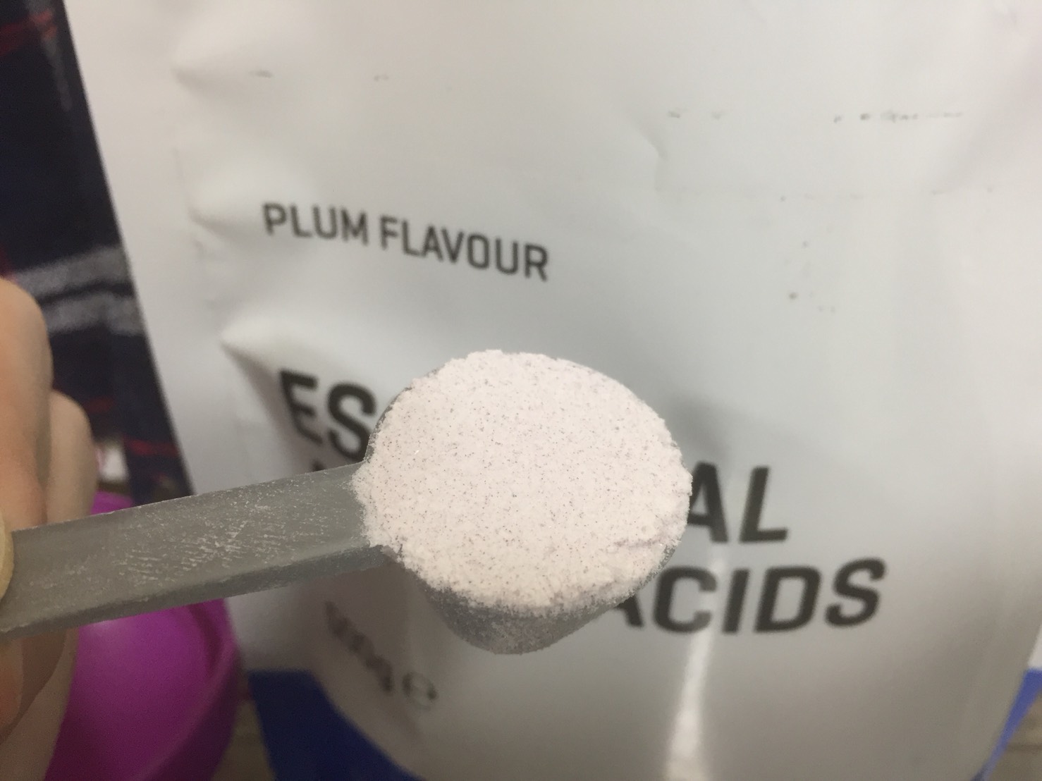 EAA梅味の粉末の様子