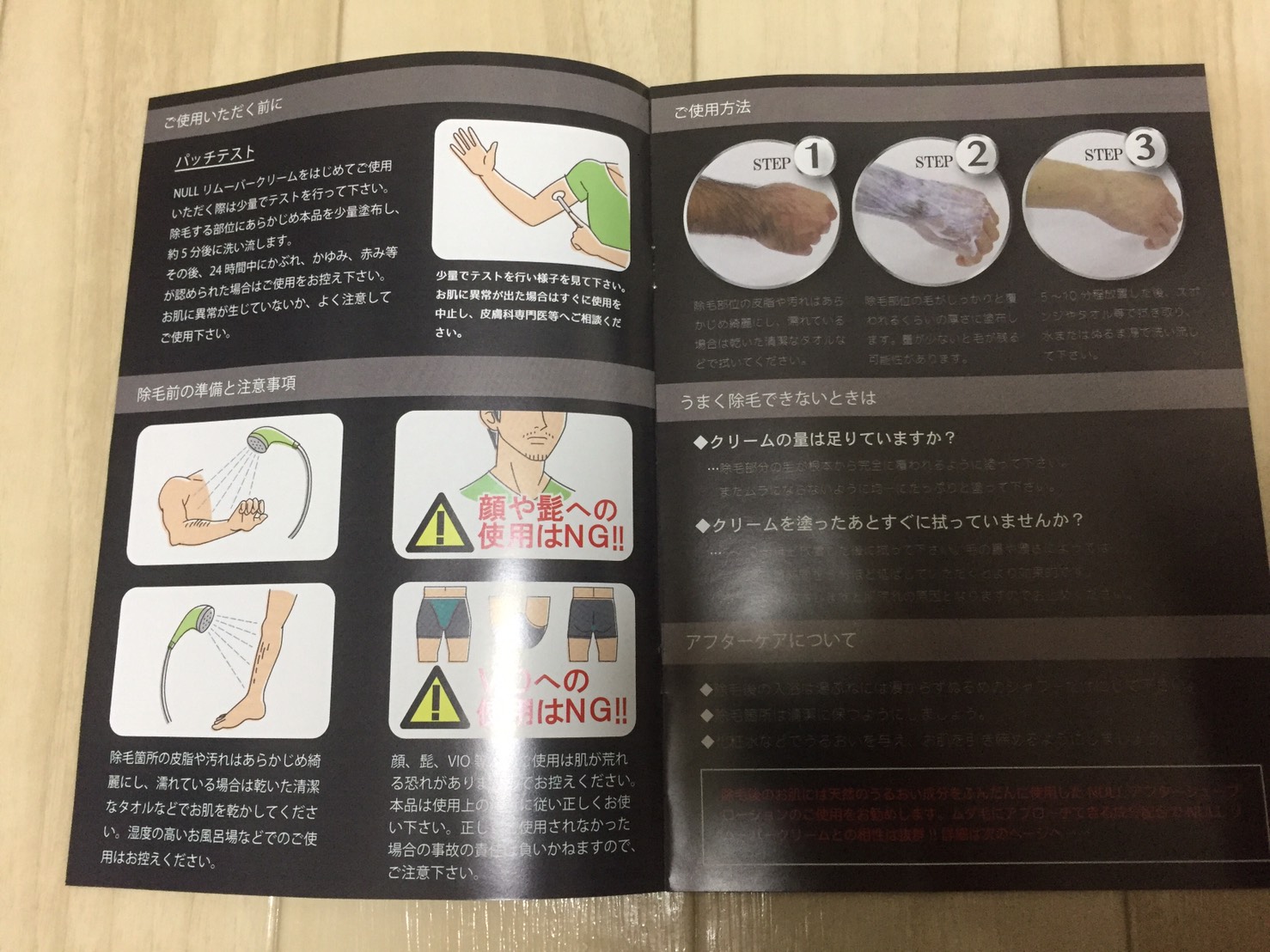 説明書の内容
