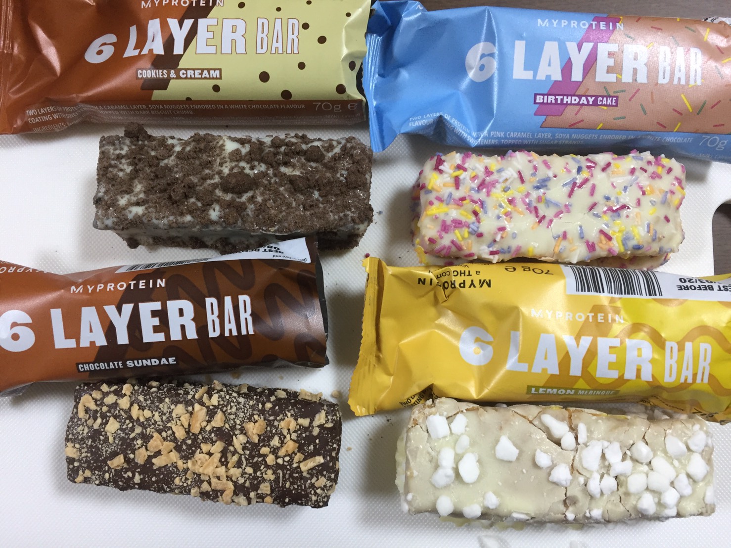 6レイヤープロテインバーを実食レビュー