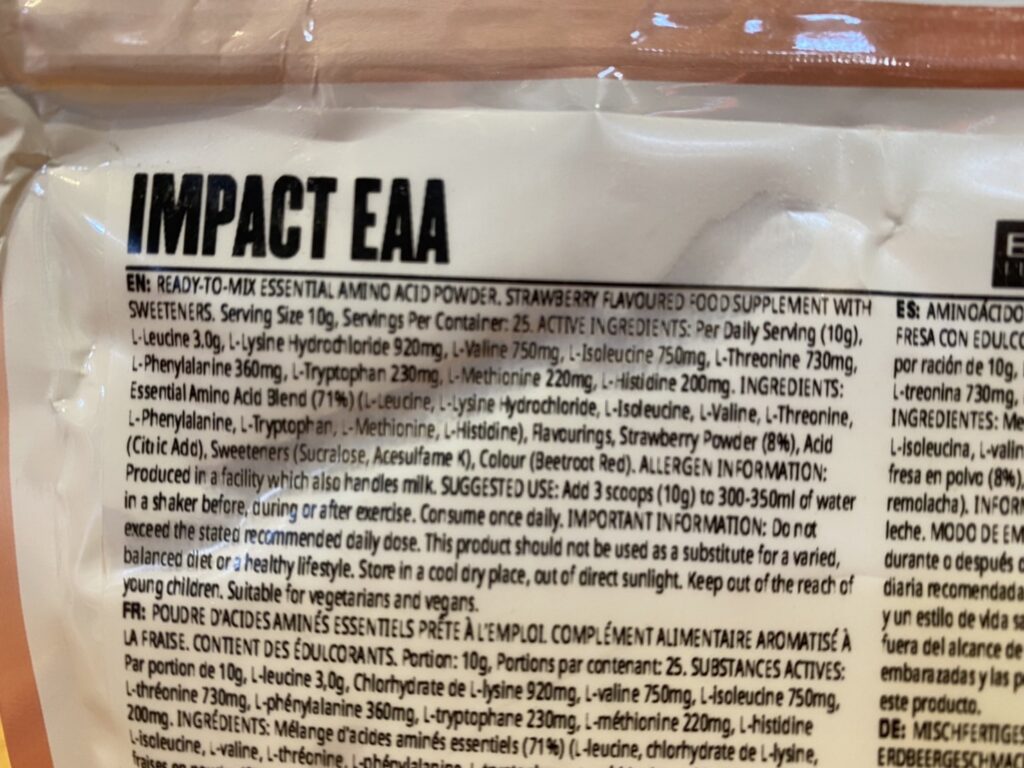 Impact EAA：いちご味